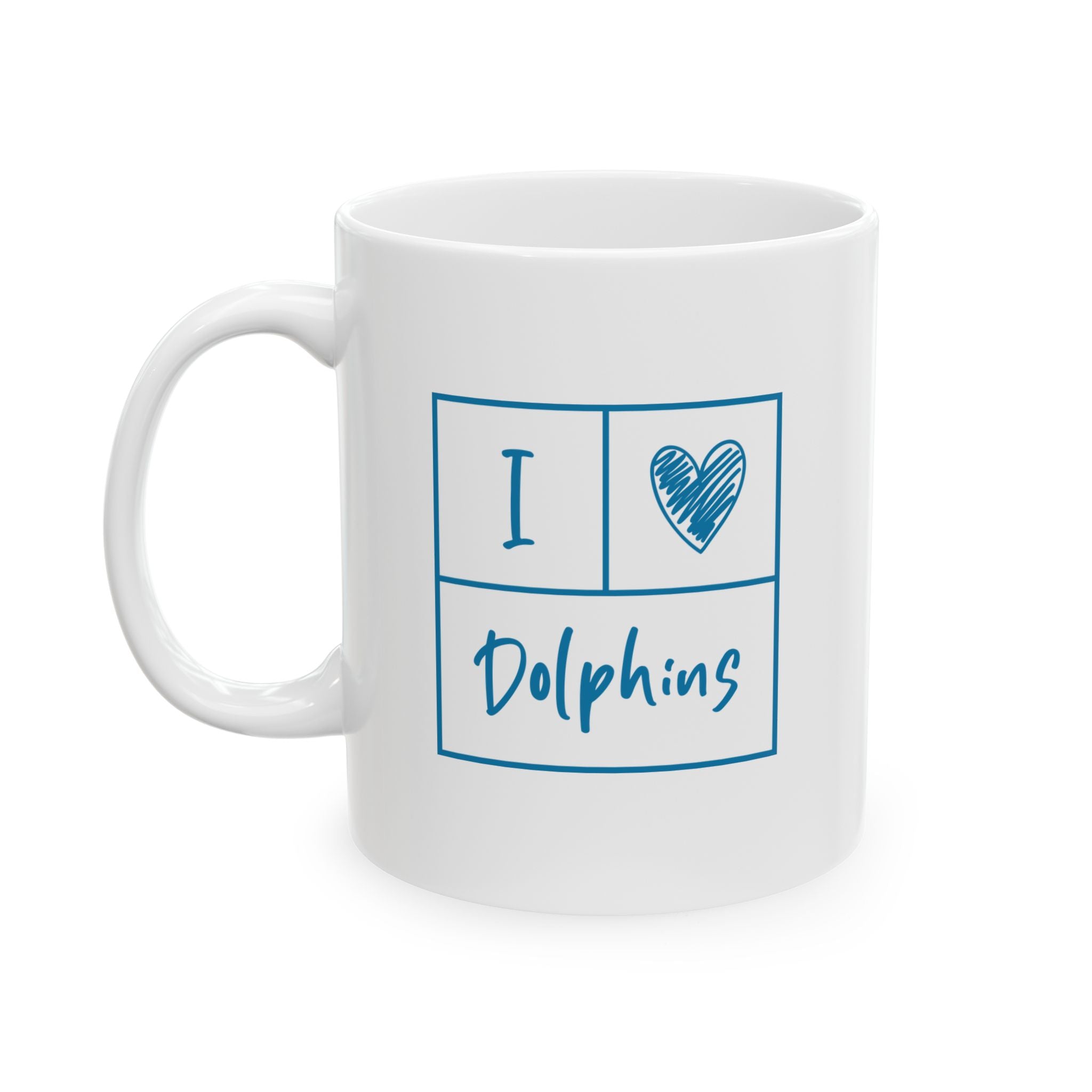 "I Love Dolphins" Coffee Mug