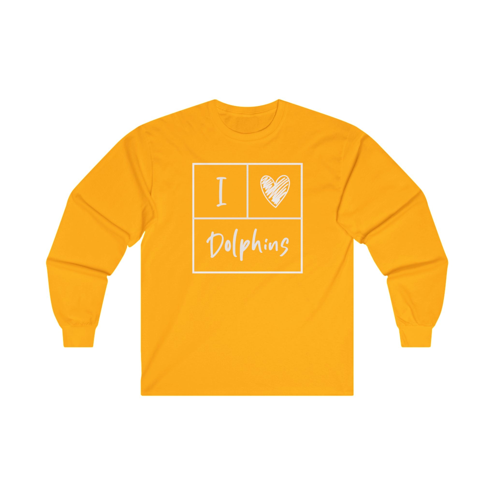 "I Love Dolphins" Long Sleeve Tee