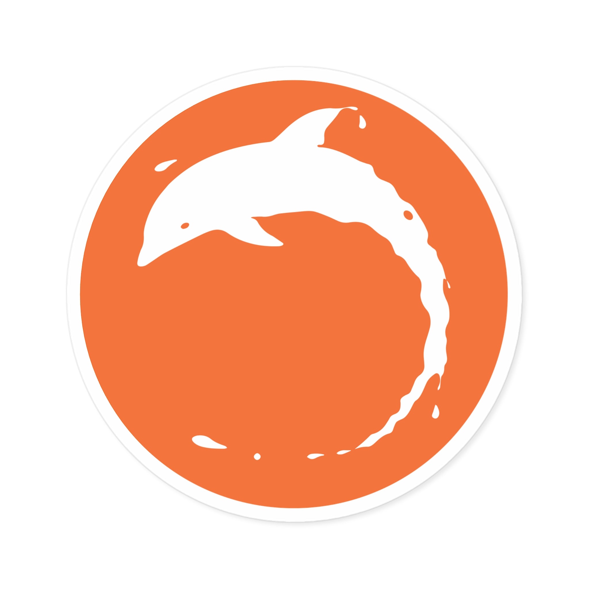 Dolphin Life ICON Sticker, Indoor\Outdoor