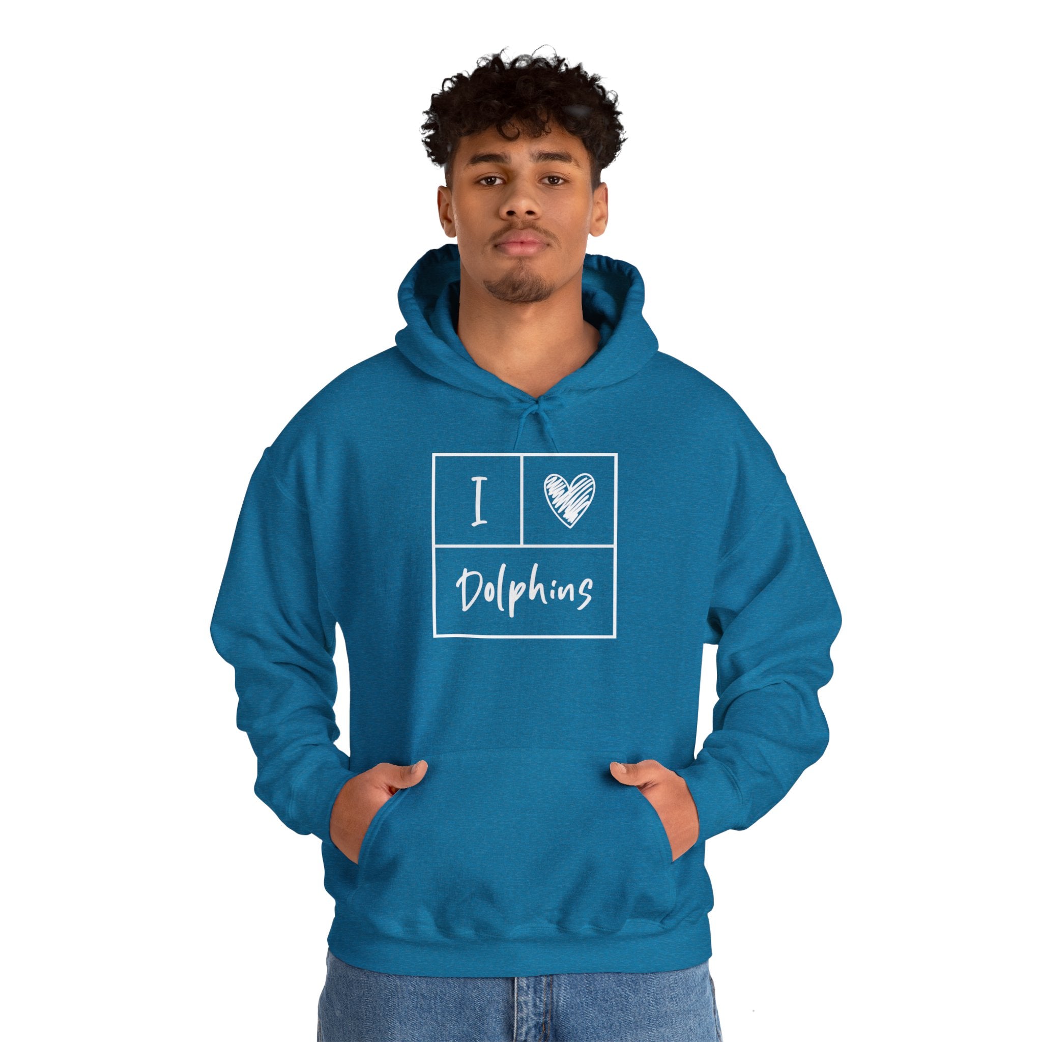 I Love Dolphins Hoodie