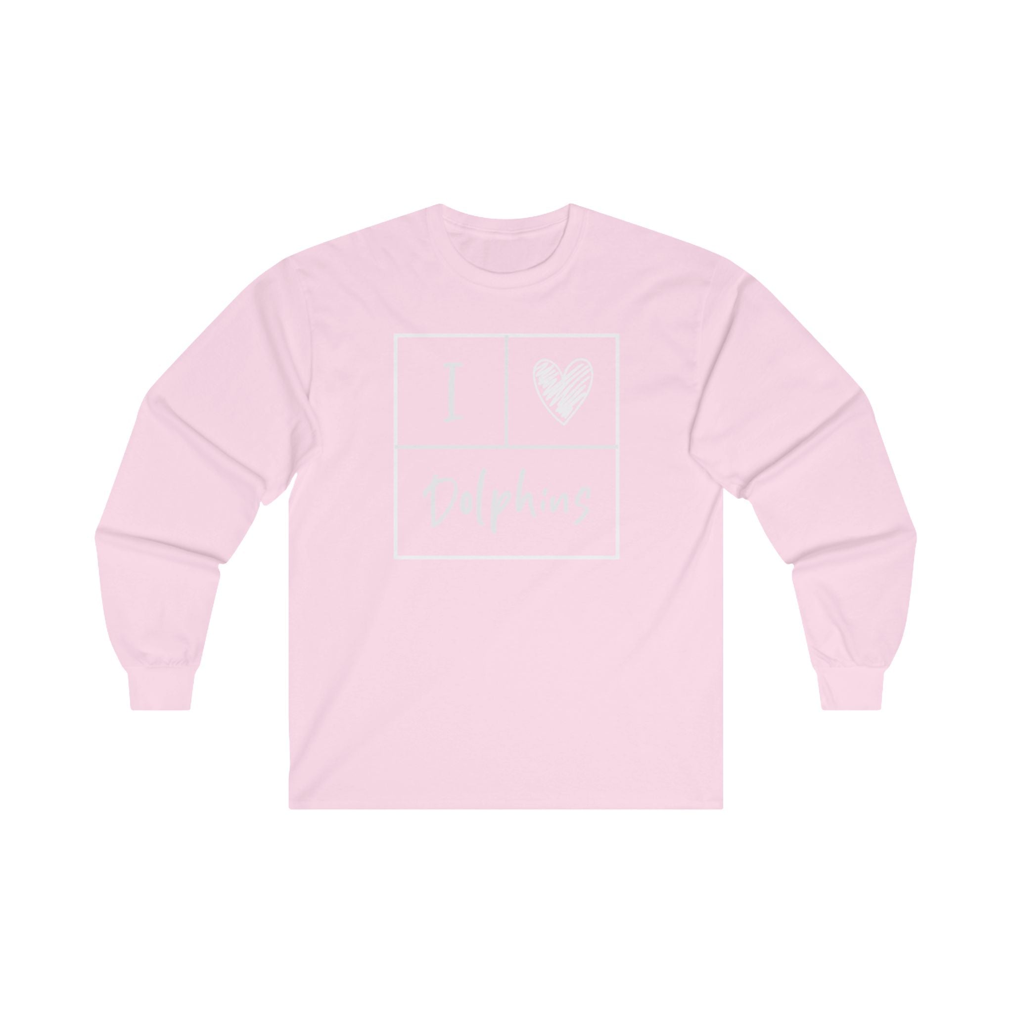 "I Love Dolphins" Long Sleeve Tee