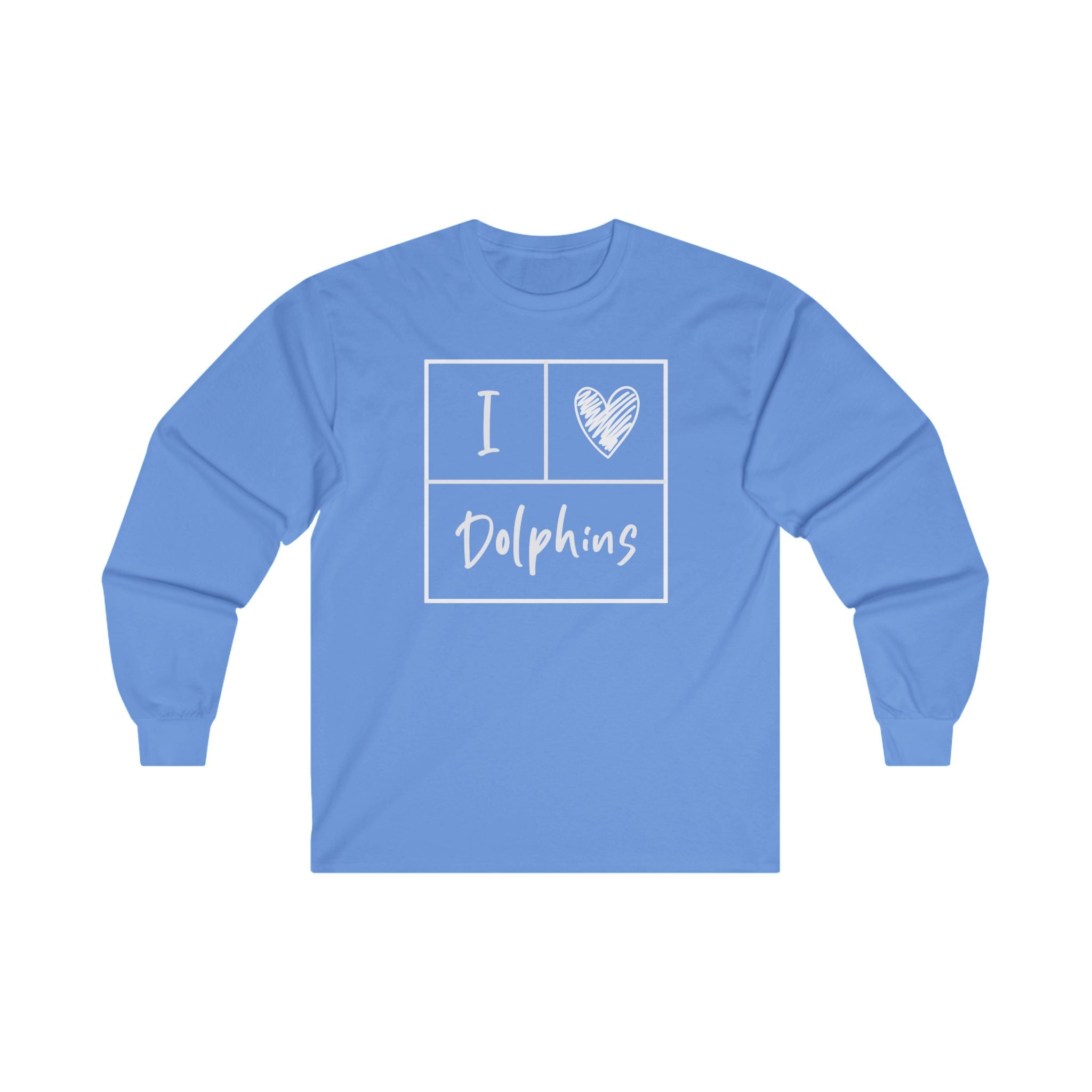 "I Love Dolphins" Long Sleeve Tee