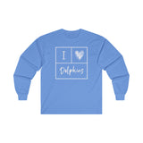 "I Love Dolphins" Long Sleeve Tee