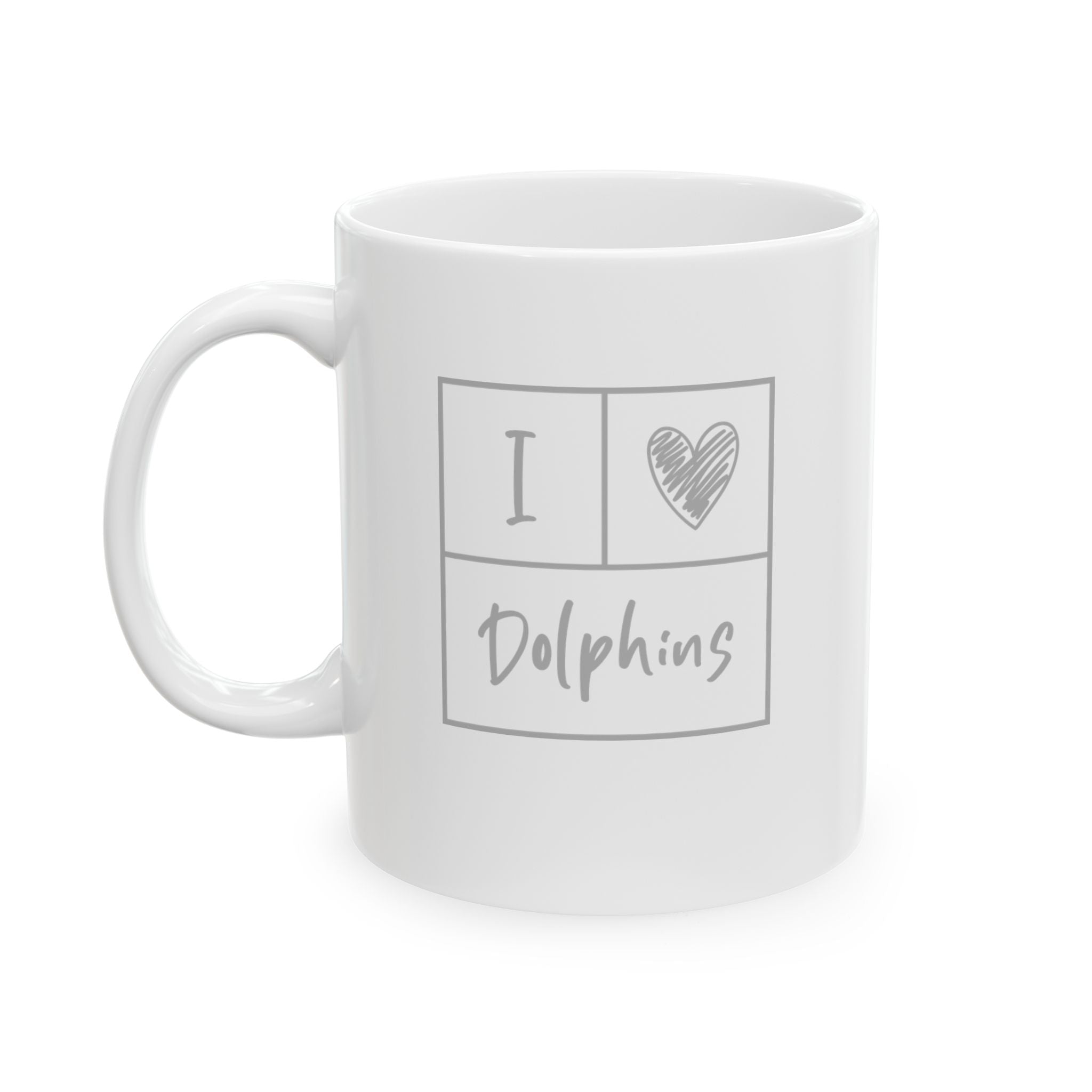 "I Love Dolphins" Coffee Mug